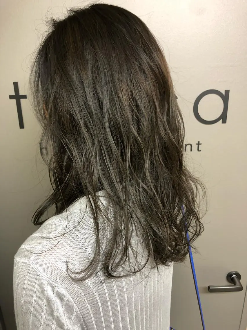 セミロング カラー 襟足特化型美容師 🌈ATSUSHIのヘアスタイル