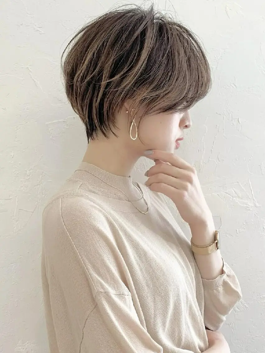 ショート 蘭 翔平のヘアスタイル