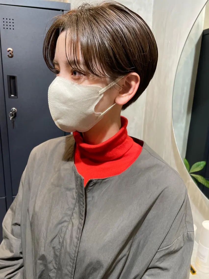 ショート カラー カット ヘアカラー ヤマモト マイのヘアスタイル