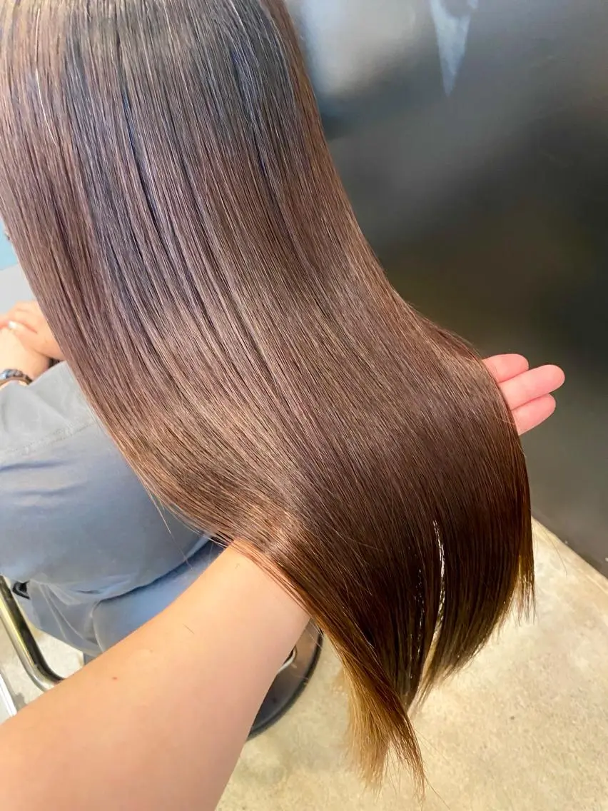 ロング 髪質改善 酸性ストレート 縮毛矯正 YU KIのヘアスタイル
