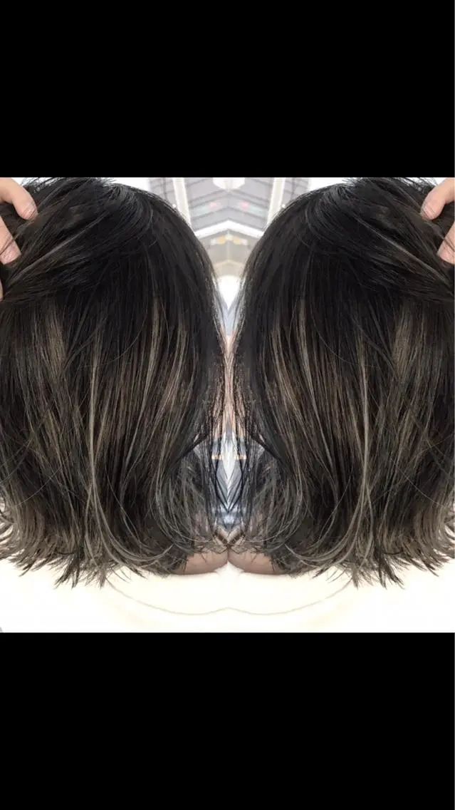 ショート カラー ブリーチ ケアブリーチ ハイライトカラー ハイライト LAS 代表 ナガカワ コウヘイのヘアスタイル