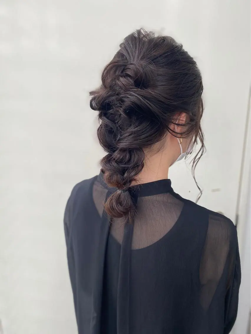 セミロング カラー ヘアアレンジ トリートメント NANA/trend style🕊🍑のヘアスタイル