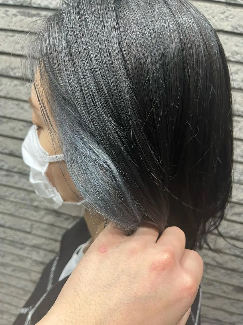 カラー ブルーカラー シルバー ✂️髪質改善 kane✂️のヘアスタイル
