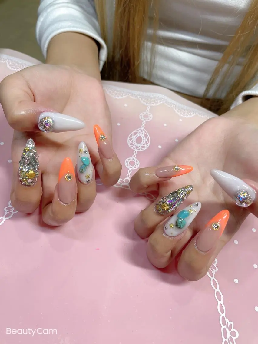 ロング ネイル ハンドネイル 《LB》ラブリエ Nail&eyeのマツエク・マツパデザイン
