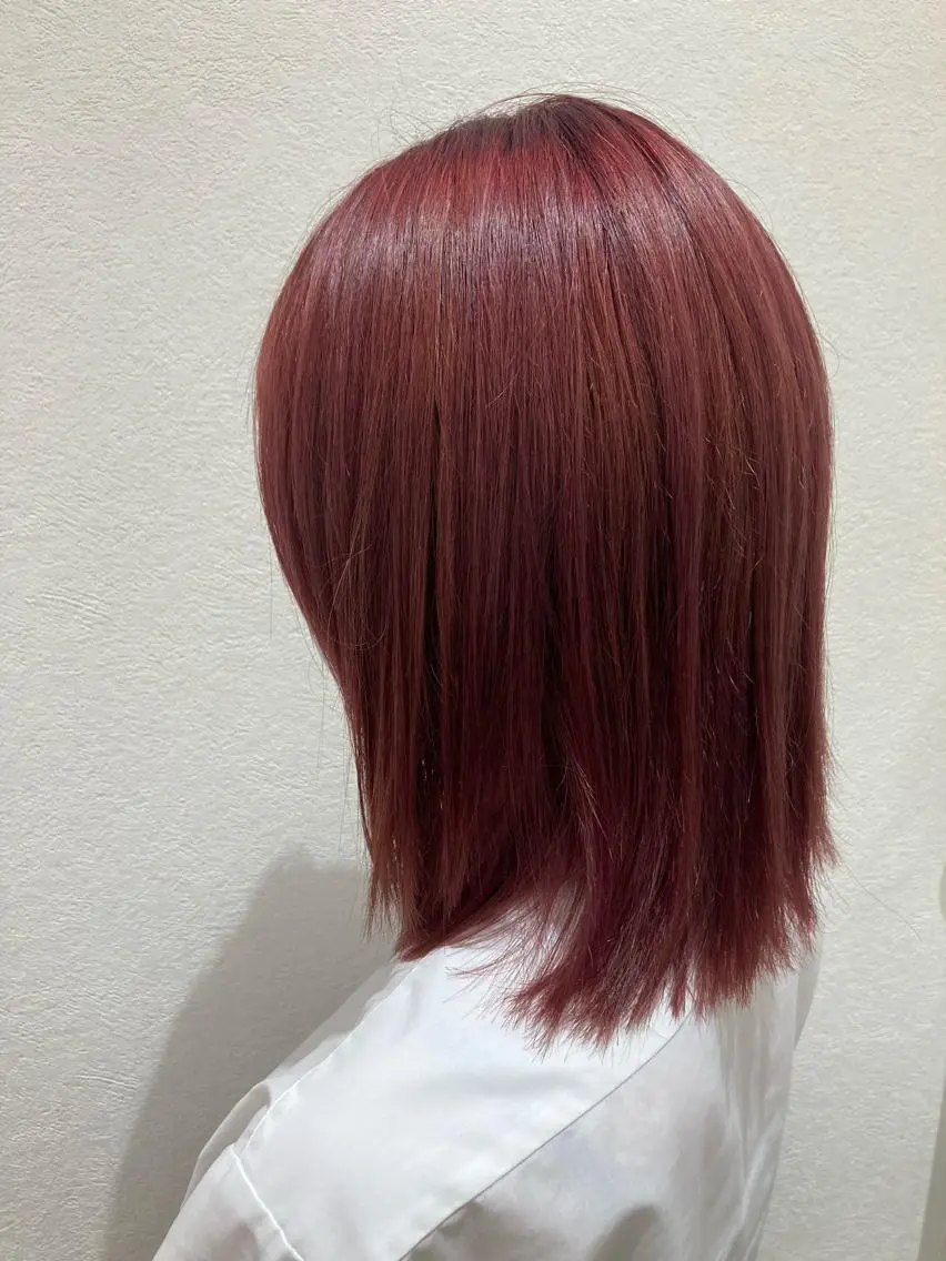ミディアム ヘアカラー cyan SANAMIのヘアスタイル