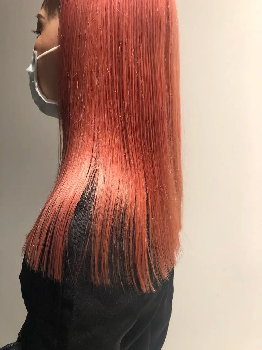 セミロング ヘアカラー ❤︎︎韓国ヘア❤︎︎ 𝑺𝒉𝒊𝒉𝒐のヘアスタイル