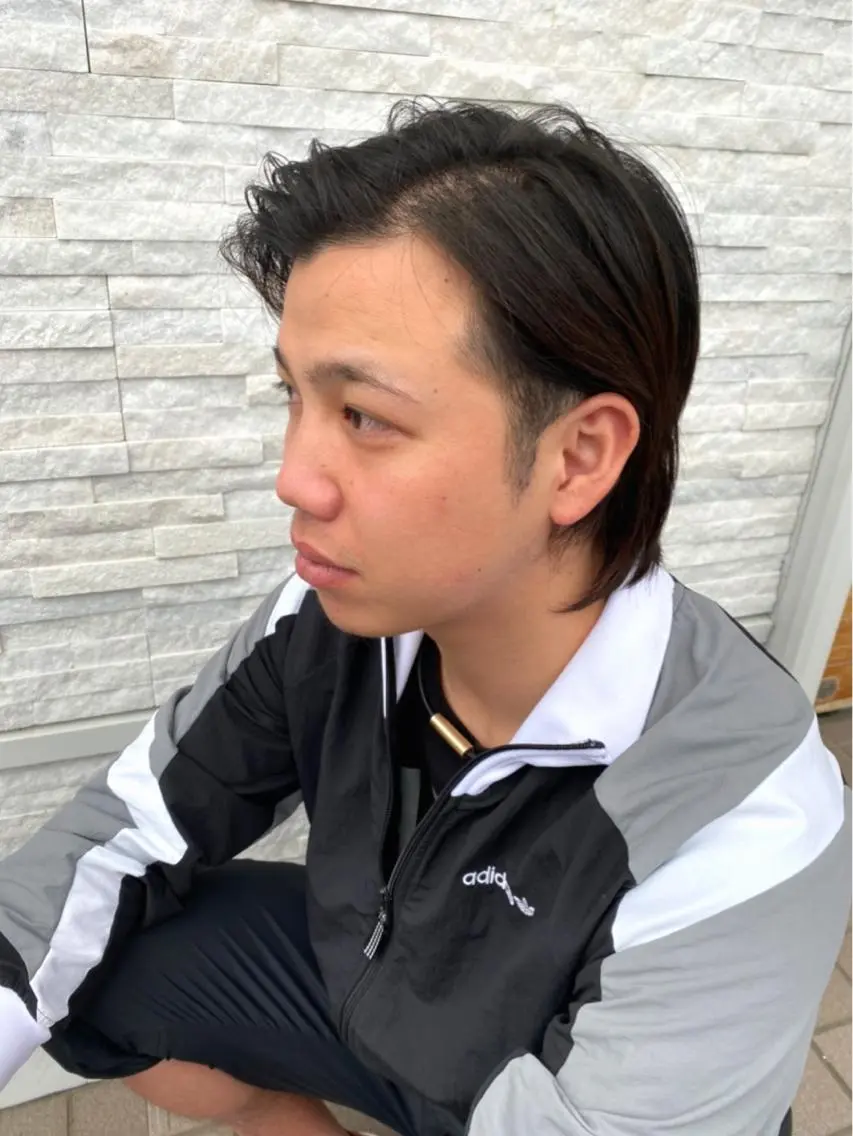 ショート カラー パーマ メンズ 豊橋美容院 ソンリエのヘアスタイル