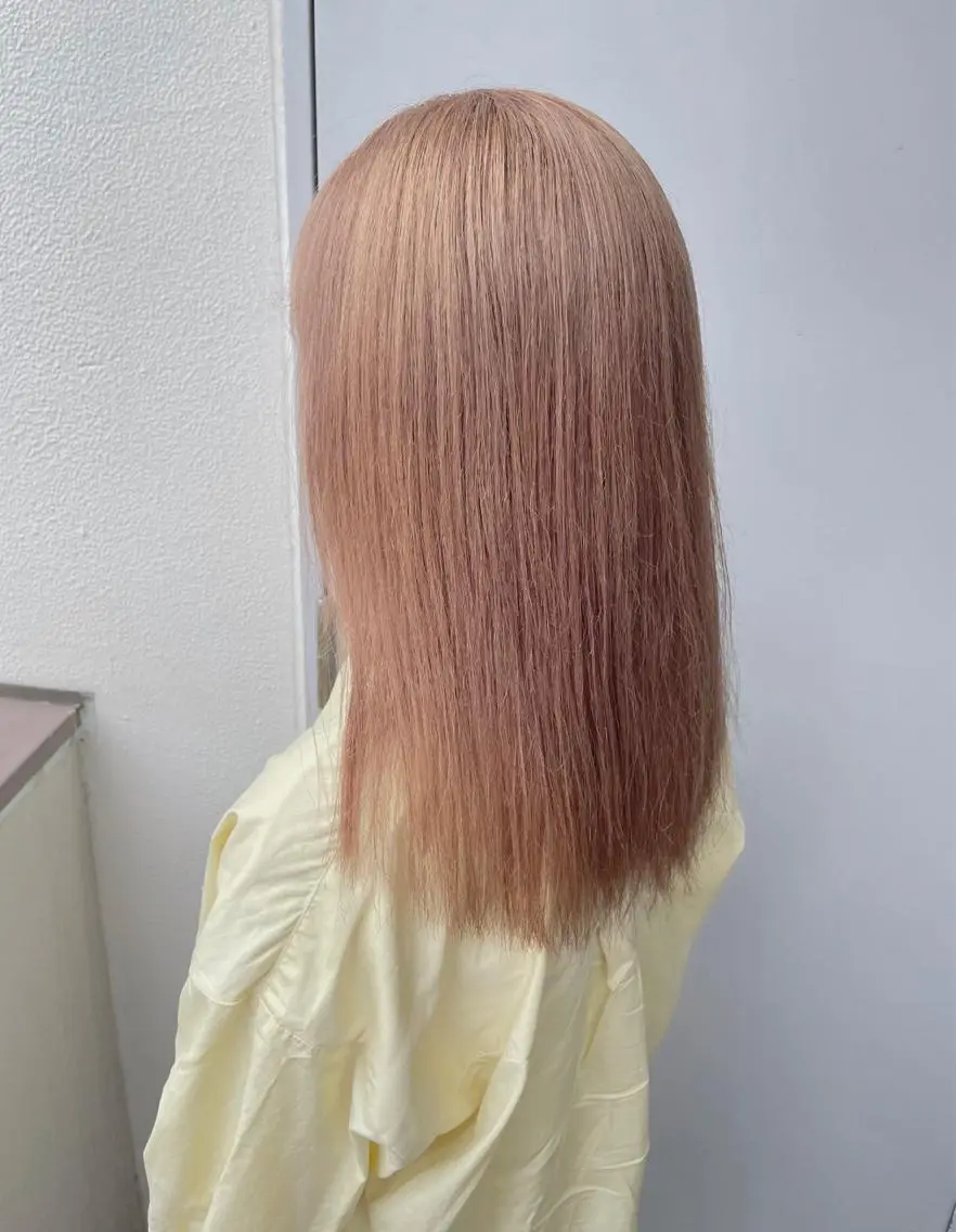 ロング カラー ヘアカラー トリートメント ヘッドスパ ヘアセット ベージュカラー💖 やすひろのヘアスタイル