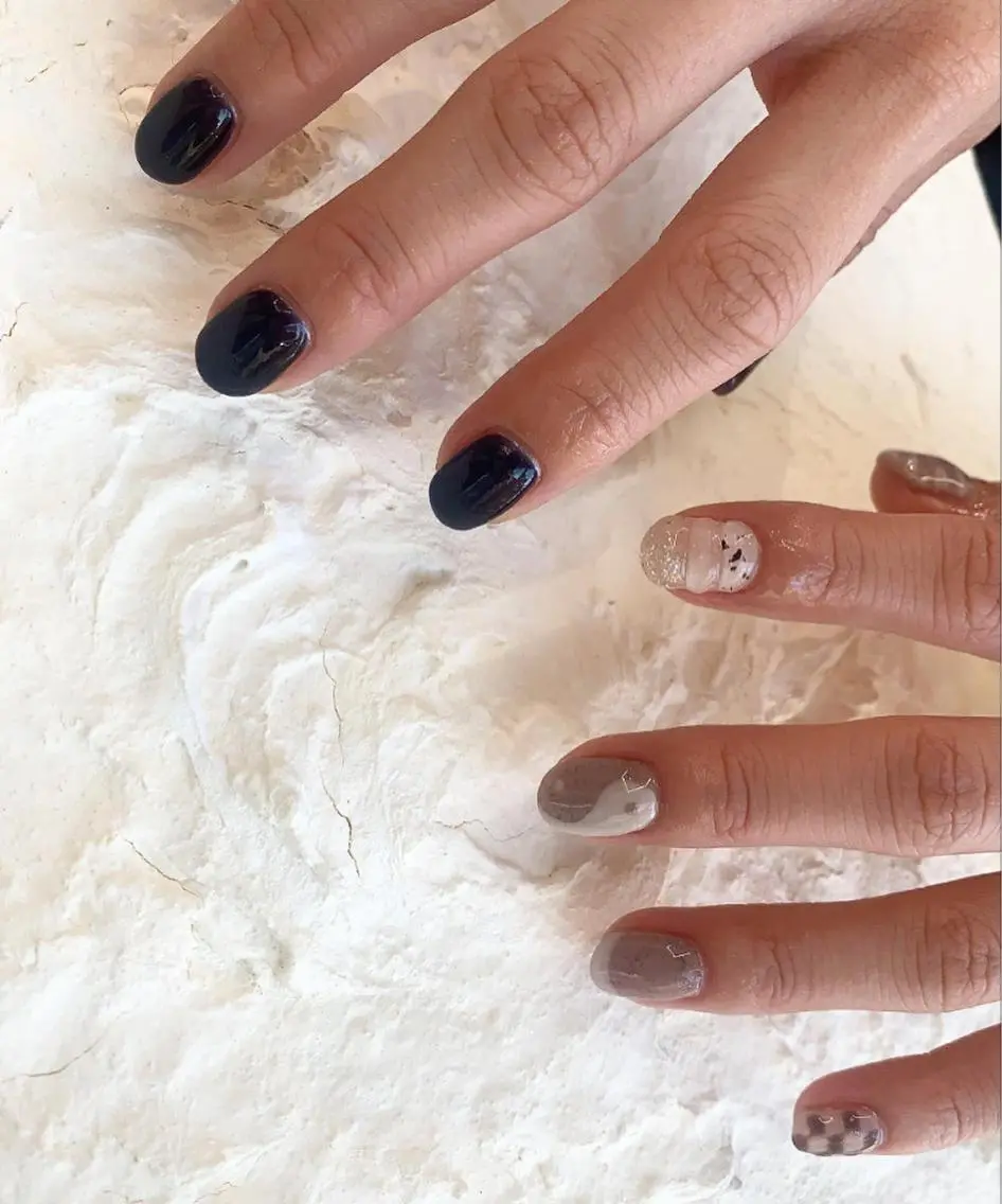 ネイル ネイビー nail* runa🌻のネイルデザイン