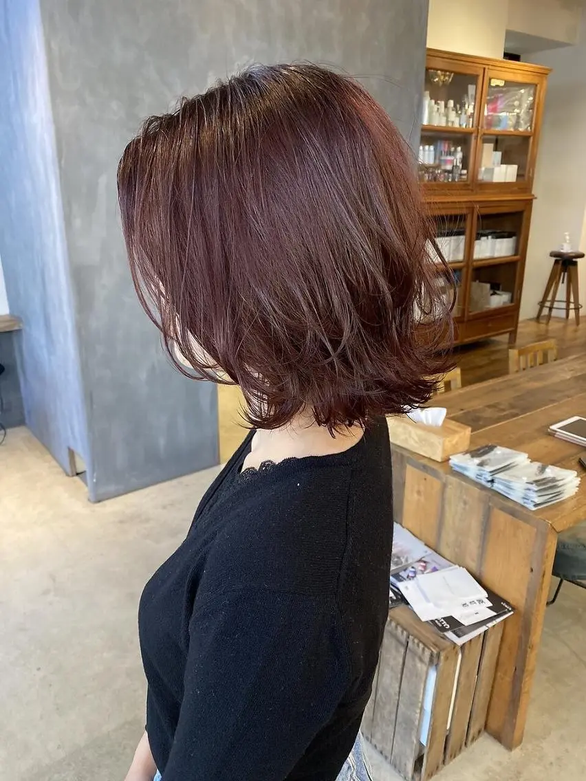 ショート カラー 透明感カラー loty shionのヘアスタイル