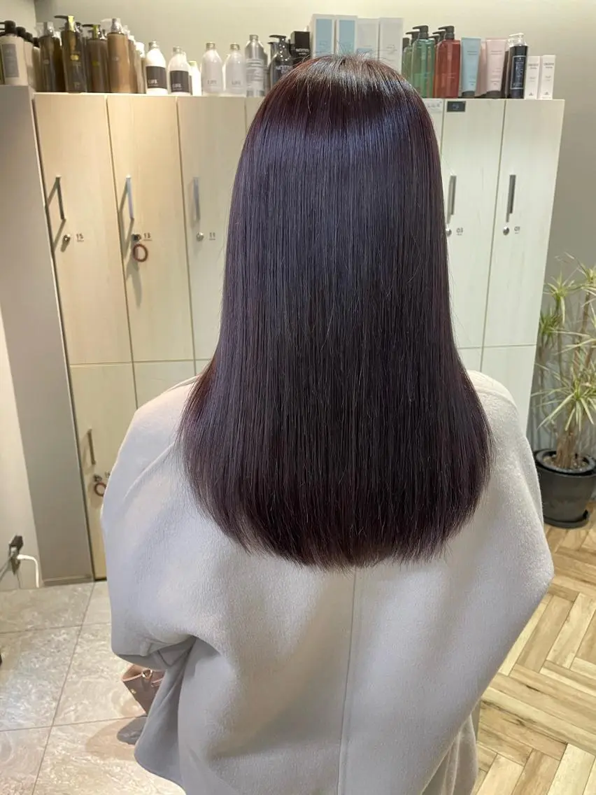 ロング カラー アッシュ ラベンダーカラー ラベンダーアッシュ 浦野 剛志のヘアスタイル