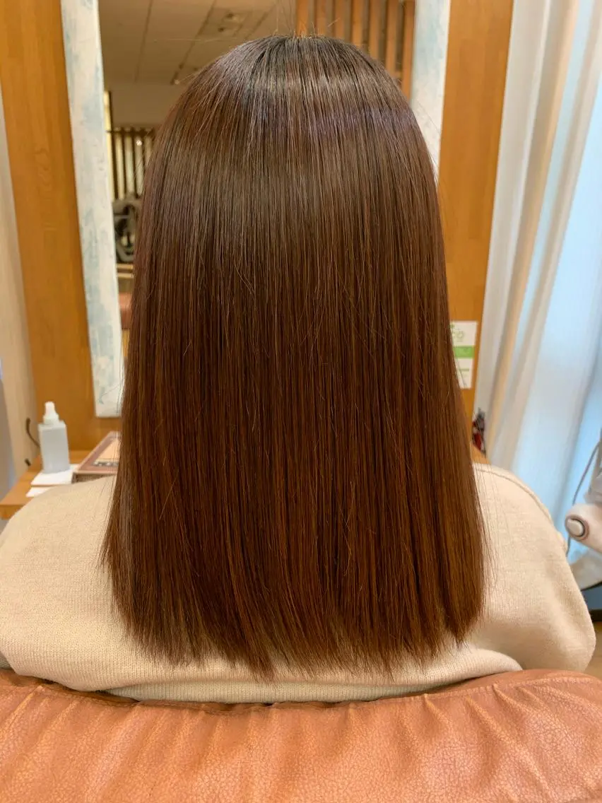 ロング 大人ボブと似合 わせカラー/馬場 翼のヘアスタイル