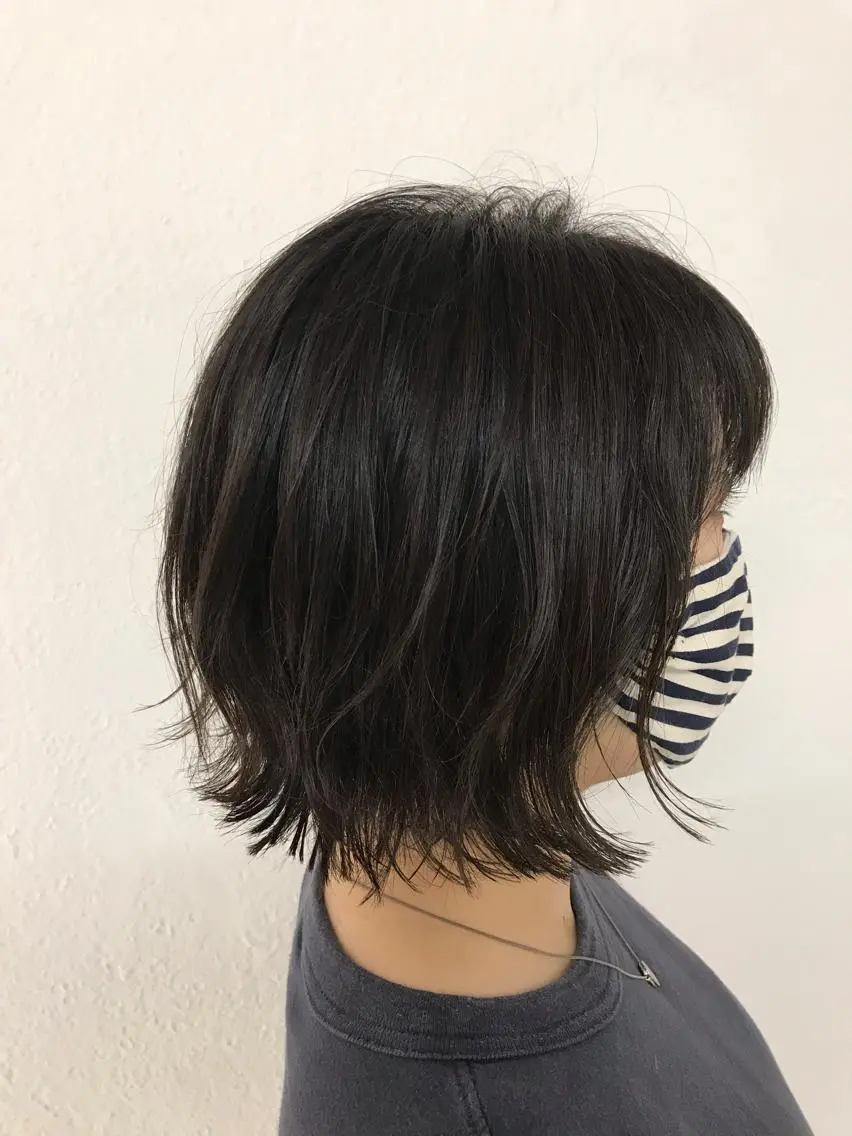 ショート カラー アディクシーカラー アッシュ ボブ 外ハネヘア 【東北メンズヘア1 位受賞🥇】本間祐太のヘアスタイル