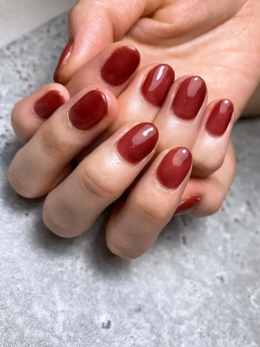 ネイル ワンカラーネイル ハンドネイル 🌿Charme🌿 MAIのネイルデザイン