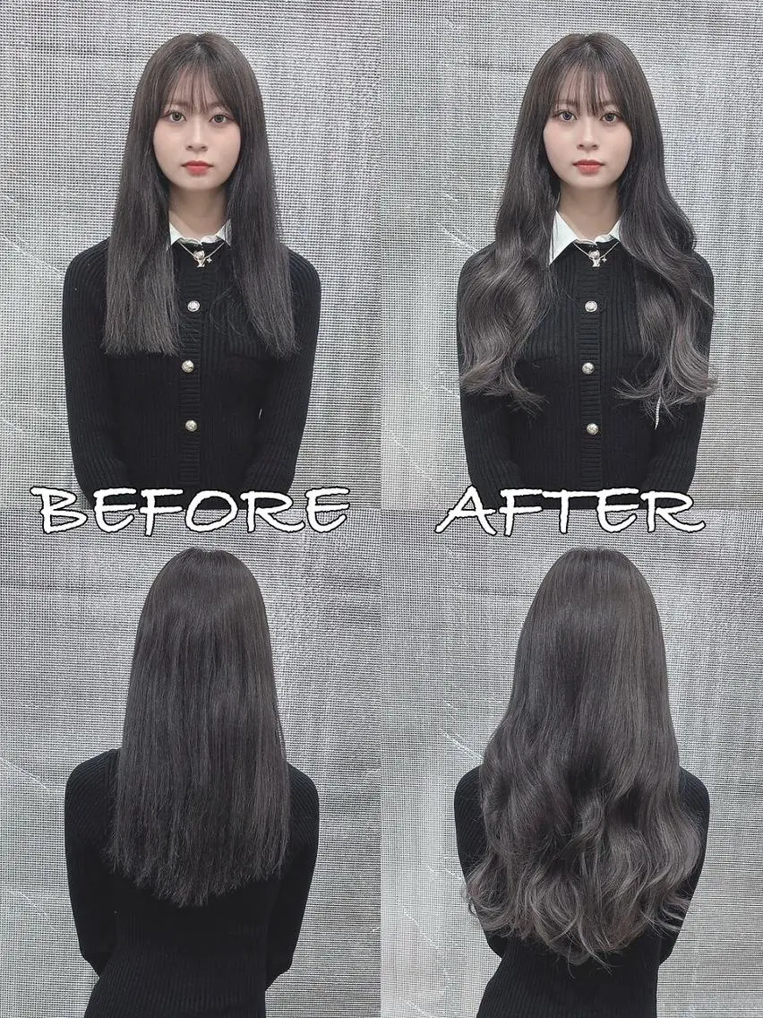 ロング カラー ヘアアレンジ シールエクステ バレイヤージュ ブリーチ ケアブリーチ ダブルカラー LIP 大阪本店 エクステ MISAのヘアスタイル