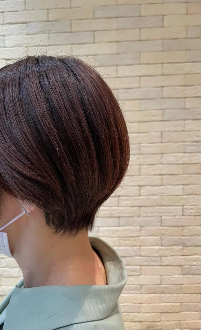 ショート くびれヘア ショートヘア 亀川蓮 Agu hairのヘアスタイル