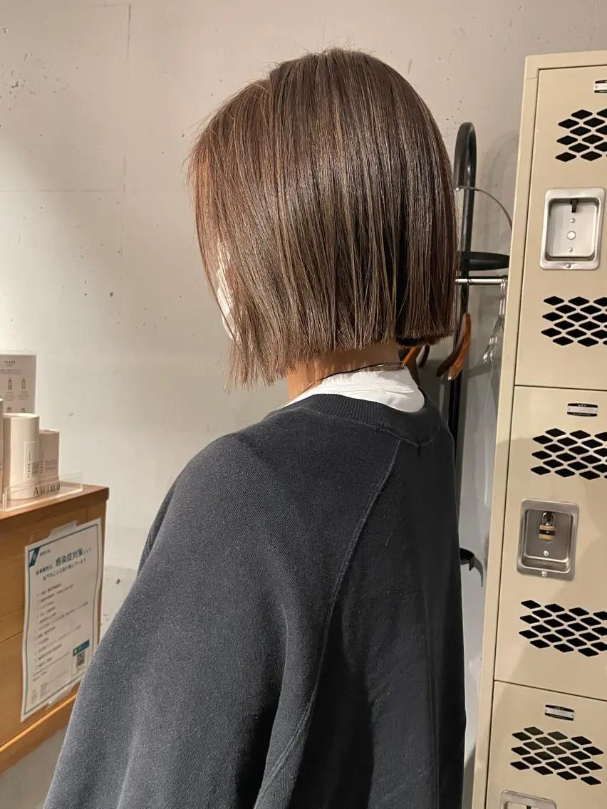 ミディアム カラー 東 みのりのヘアスタイル