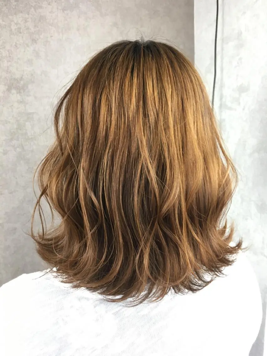 ミディアム カラー ツイストスパイラル パーマ✂︎ KYOUのヘアスタイル