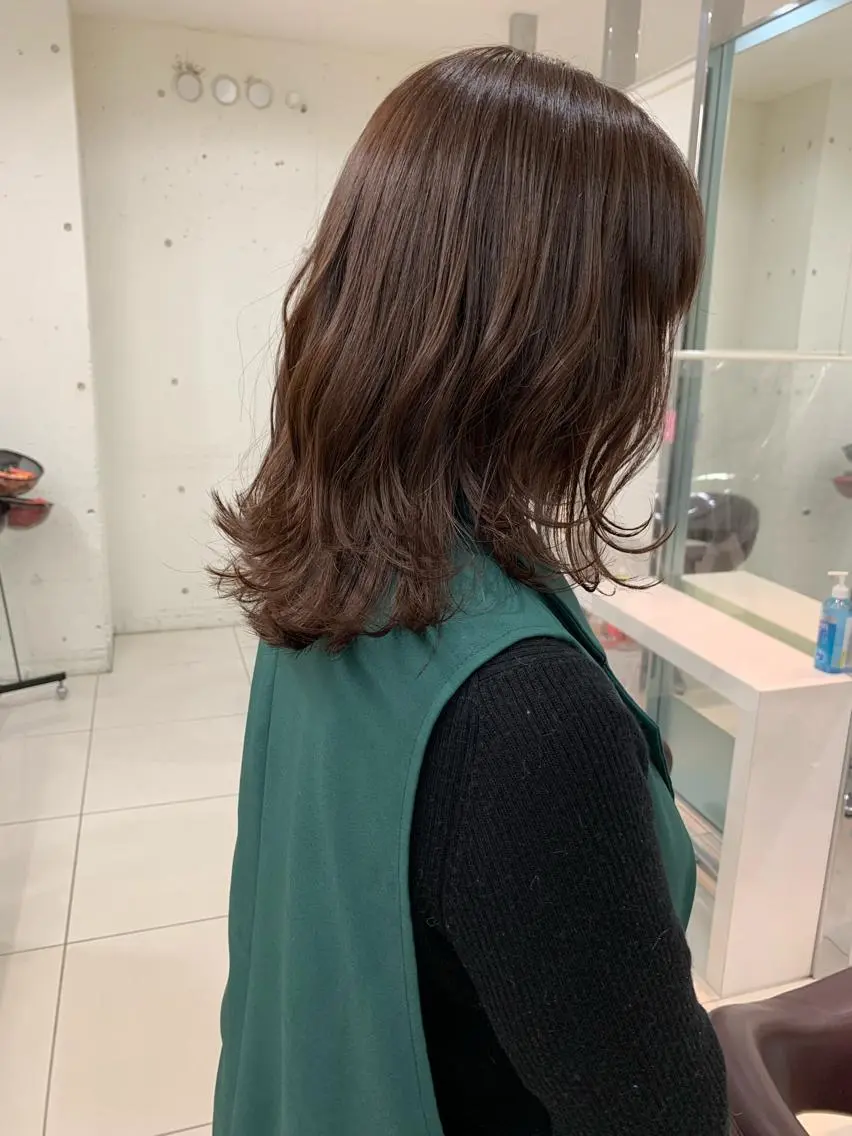 ミディアム カラー パーマ ヘアアレンジ メンズ レイヤーカット 似合わせパーマ/ kazuのヘアスタイル