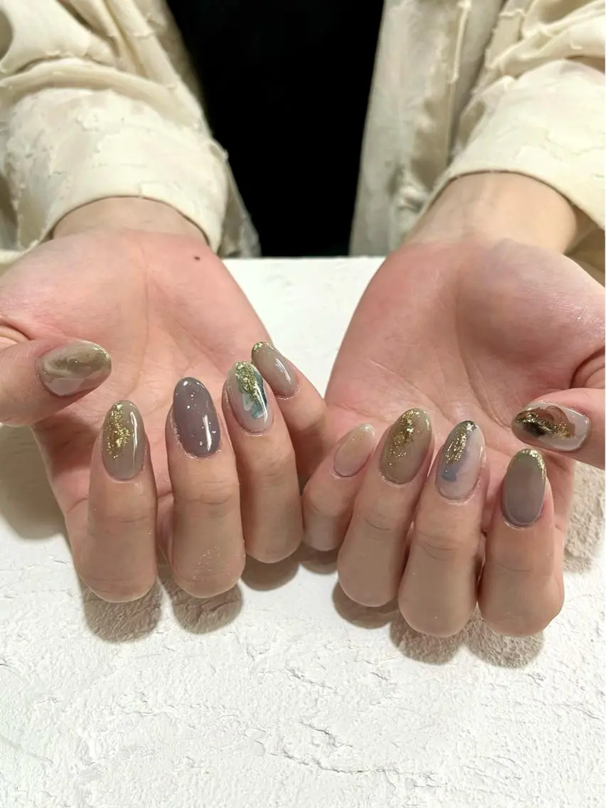 ネイル ジェルネイル ニュアンスネイル オフィスネイル パラジェル felice nailのネイルデザイン