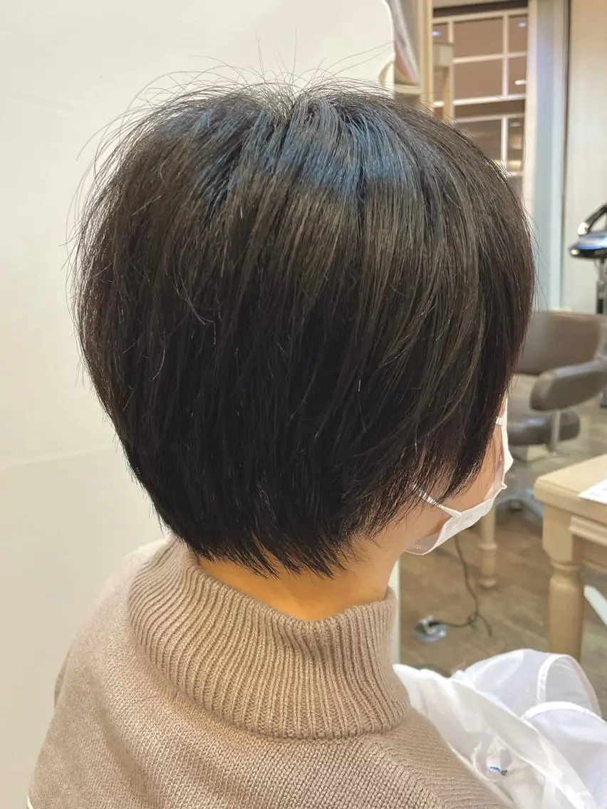 ショート カラー 黒髪 ブラウンカラー メンズパーマ🌀/ 中村郁未のヘアスタイル