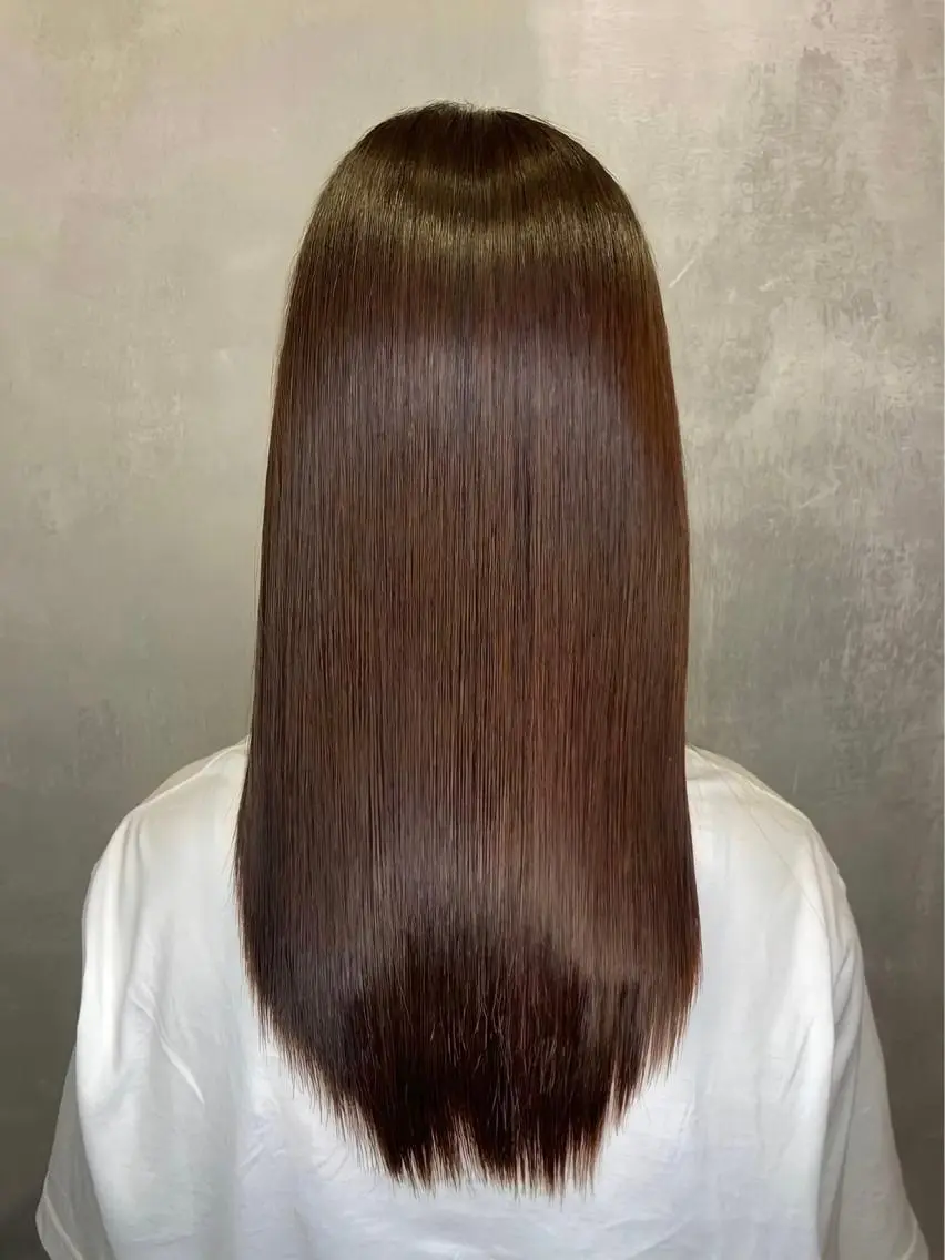 ロング カラー 髪質改善 韓国風ヘア トリートメント ツバサ 髪質改善のヘアスタイル