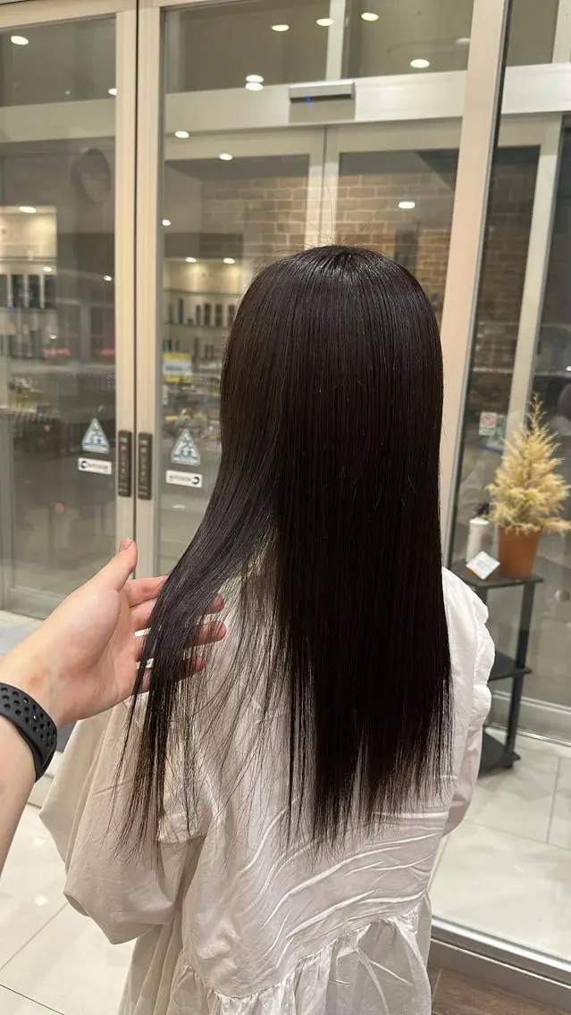 ロング カラー アッシュ ブラウンカラー ピンクカラー パープルカラー 佐藤功真/ ブリーチなしカラーのヘアスタイル
