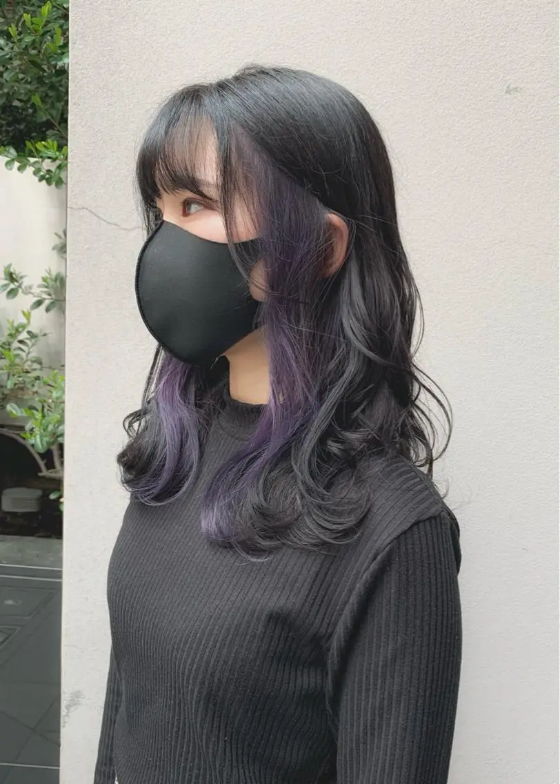 ミディアム カラー インナーカラー ヘアカラー トリートメント 矢野 晃平のヘアスタイル