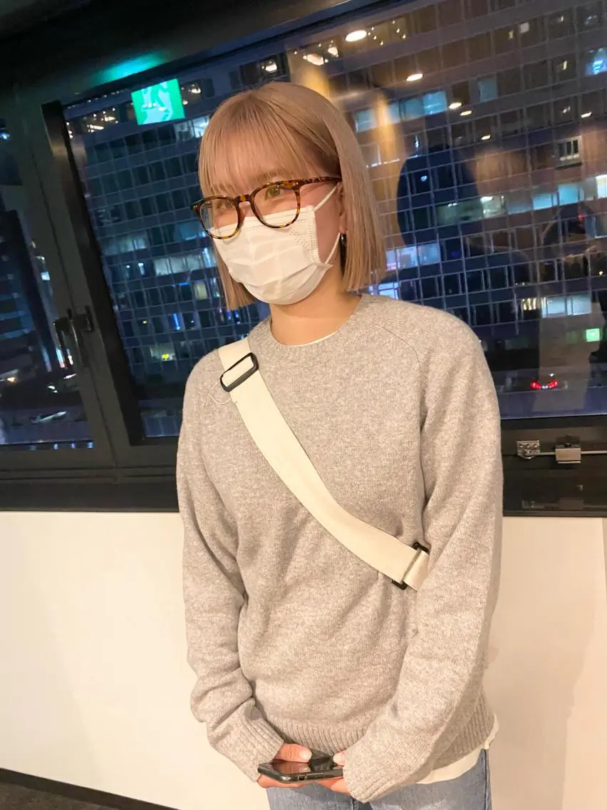 ショート カラー パーマ ヘアアレンジ デザインカラー/ボブ ブリーチカラー/ユリのヘアスタイル