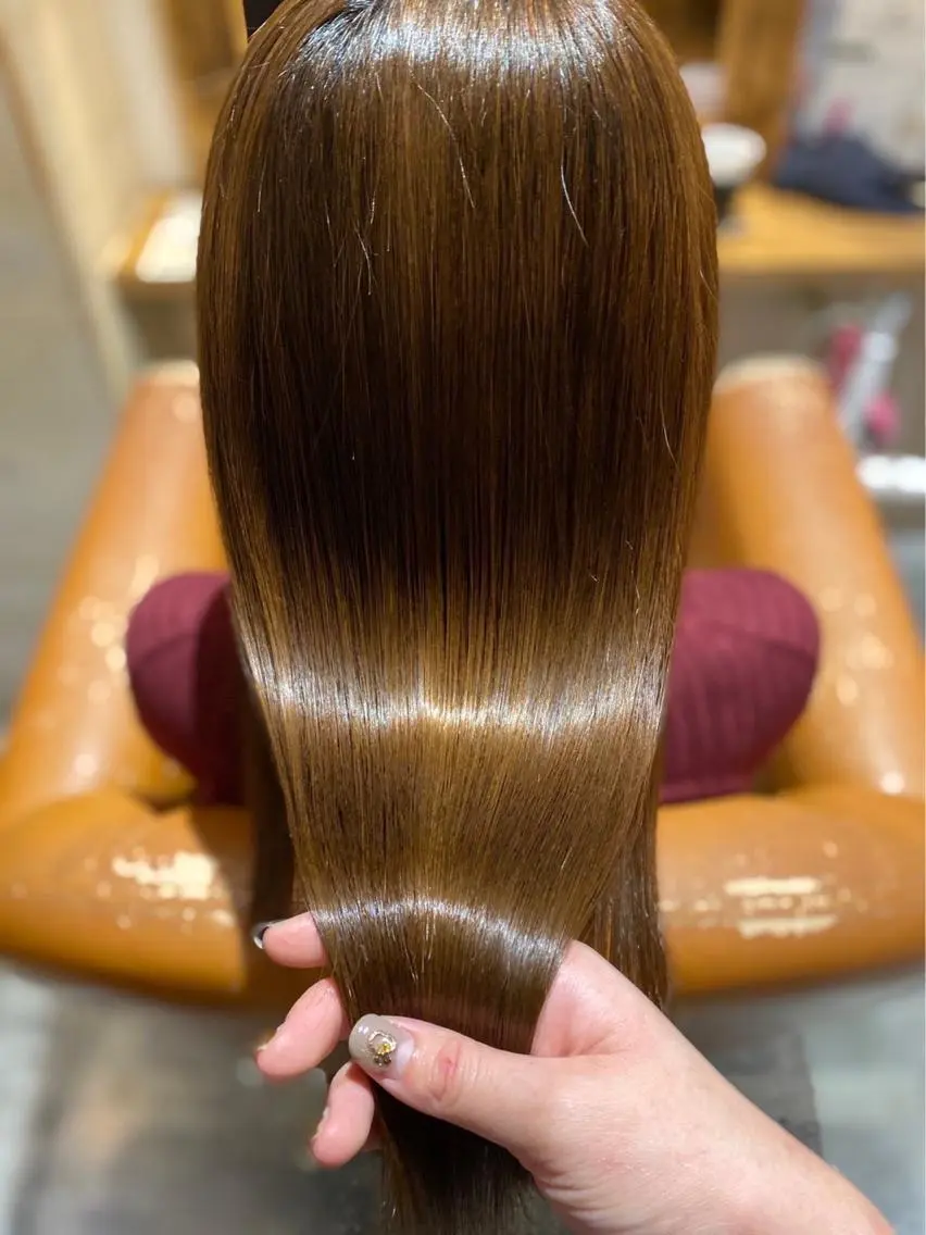 ロング カラー ヘアカラー トリートメント ヘッドスパ 髪質改善 /美髪矯正🫧ゆたかのヘアスタイル