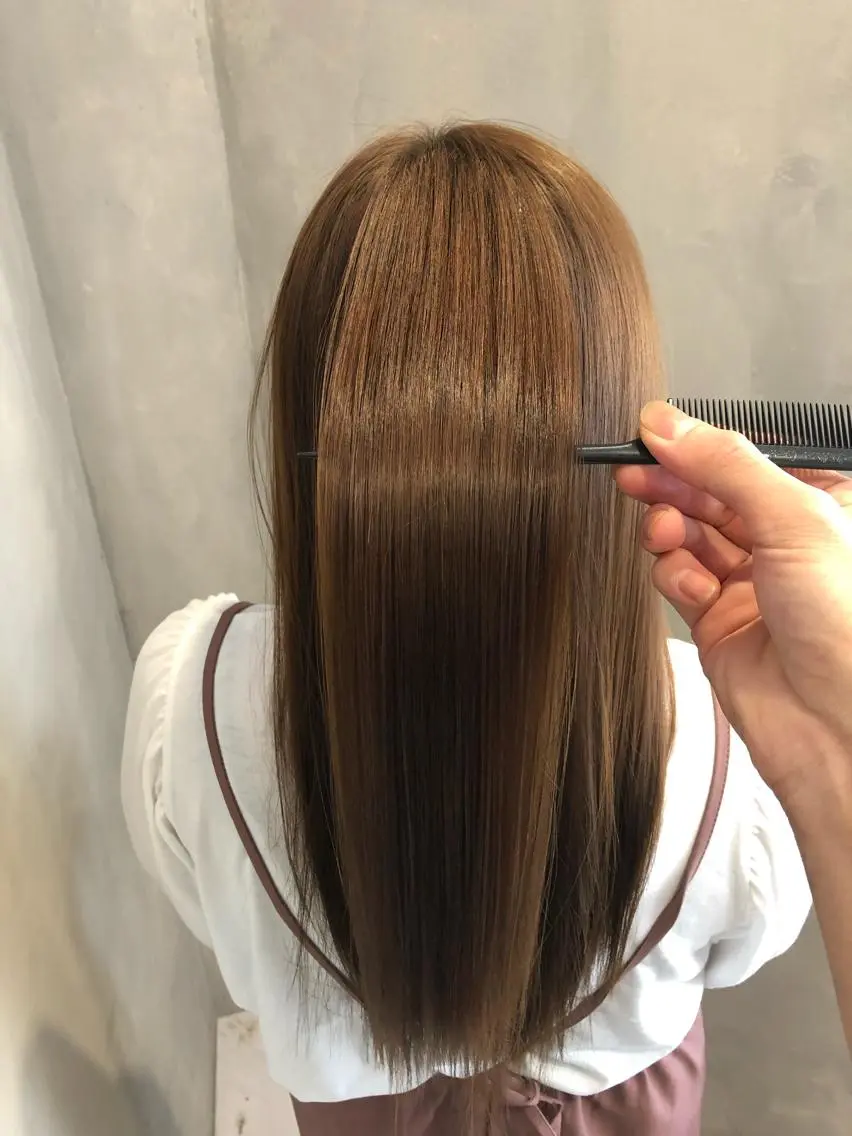 ロング カラー 髪質改善⭐️ 桜場のヘアスタイル