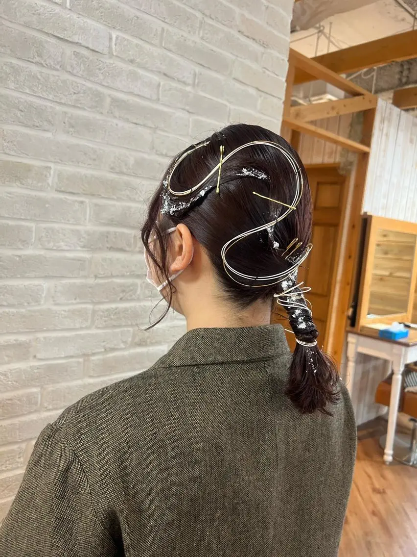 セミロング ヘアアレンジ Topstylist YUKIのヘアスタイル