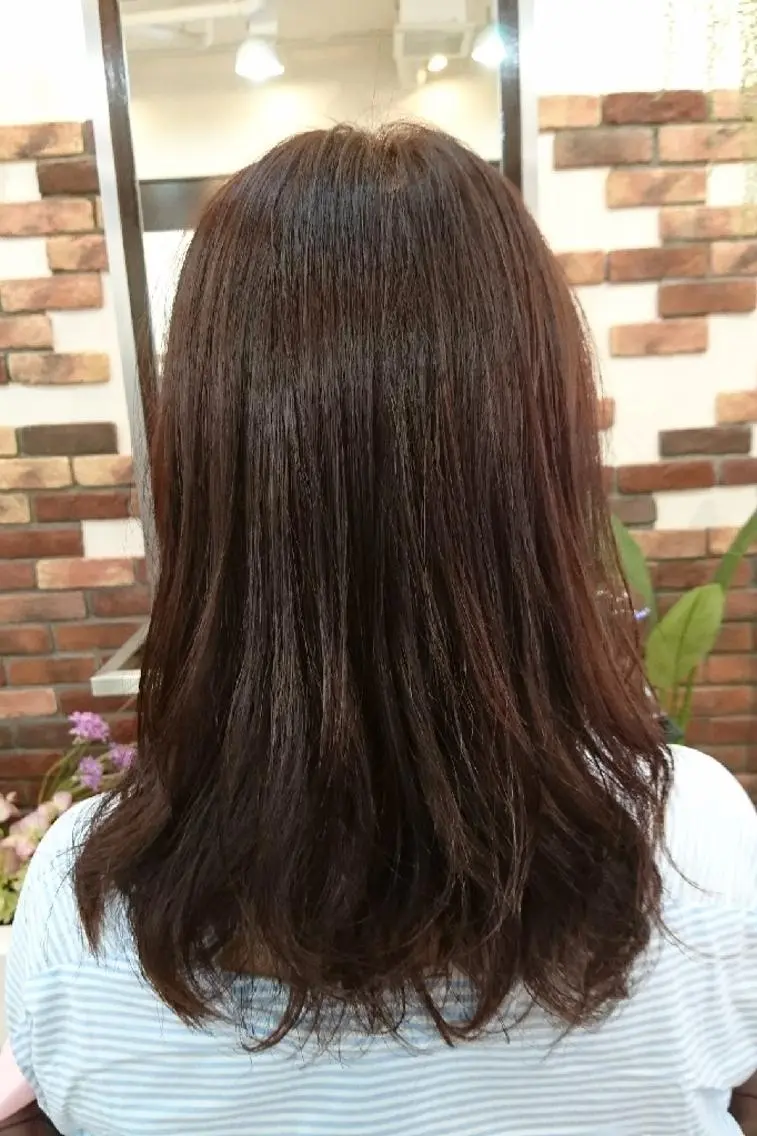 ミディアム ツヤ髪ケアカラー✨ 中谷良成のヘアスタイル