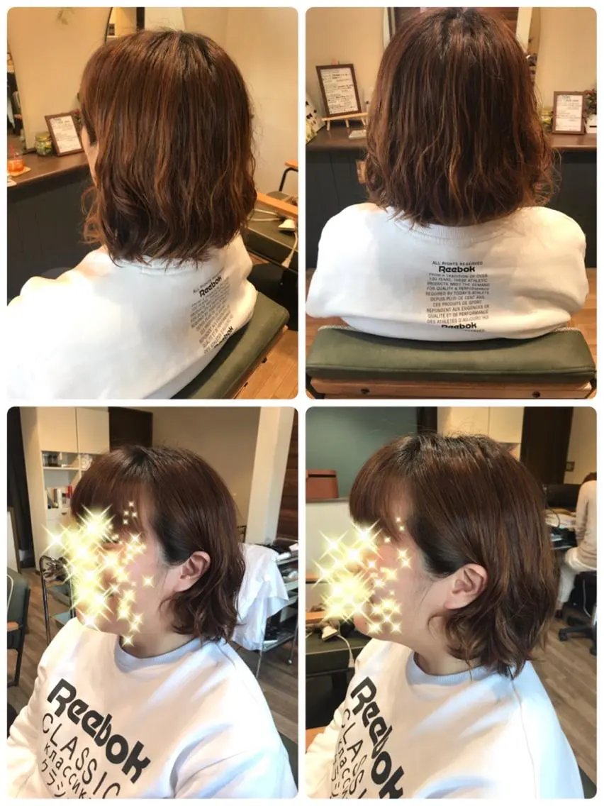 ミディアム パーマ Ray hair 春日部のヘアスタイル