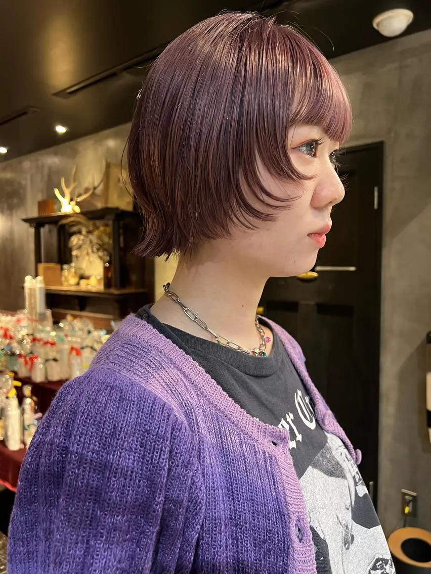 ショート カラー カット ヘアカラー 圧倒的デザイン力 店長🎨RENAのヘアスタイル