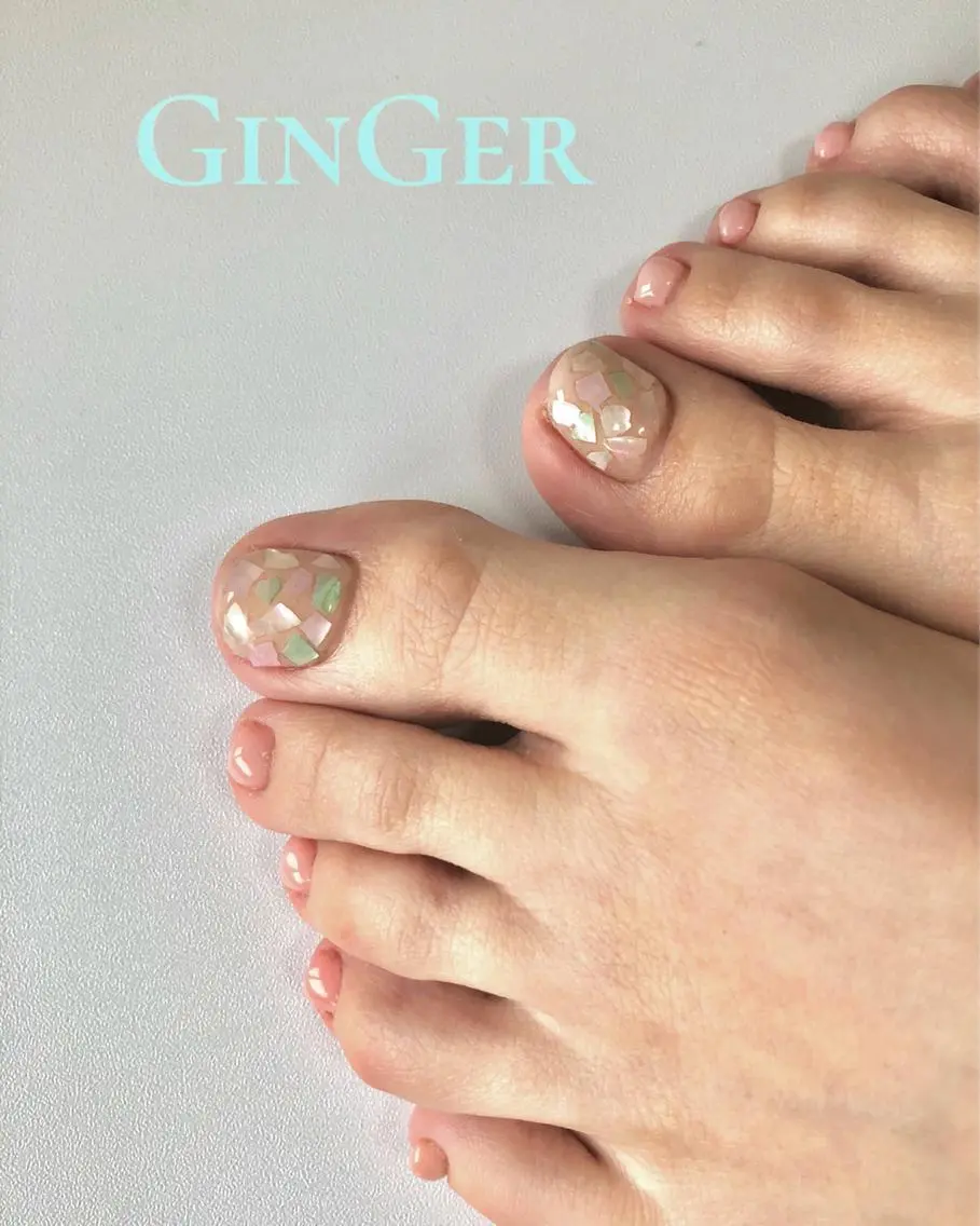 ネイル フットネイル ginger nail&spaのネイルデザイン