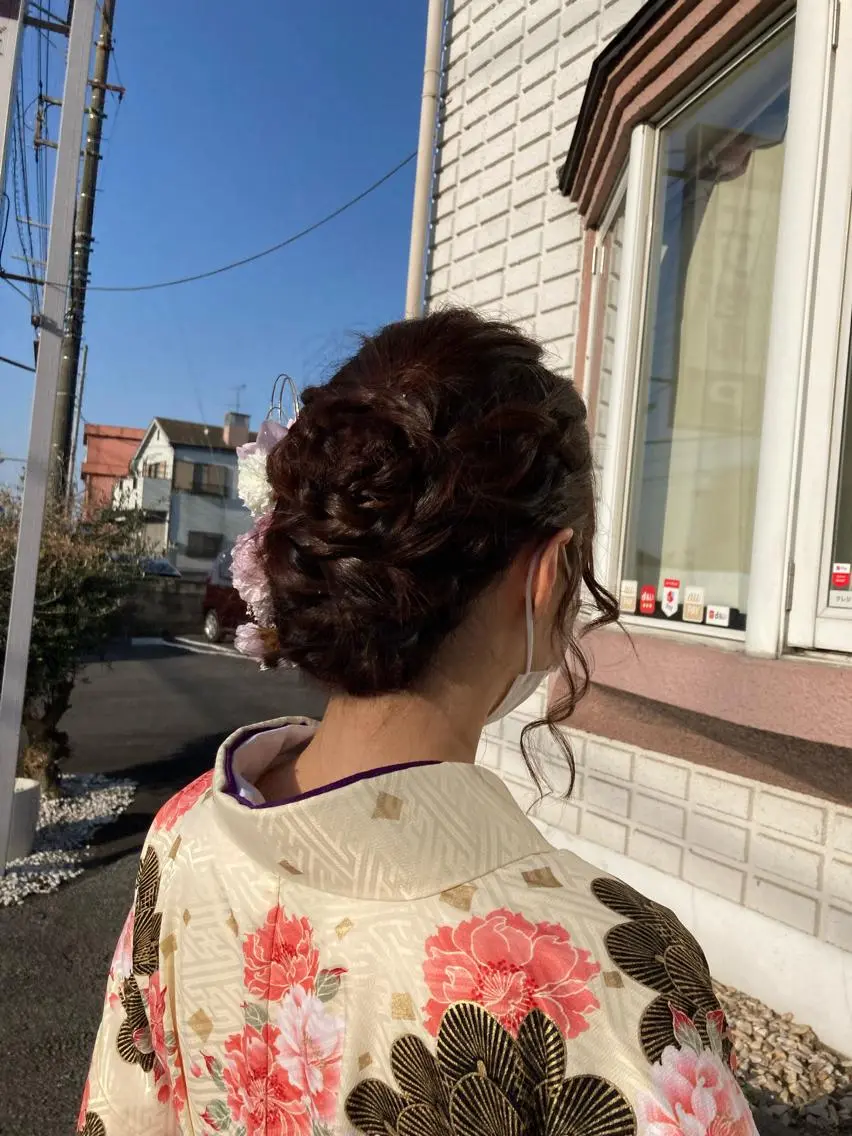 ロング 卒業式のヘアスタイル エンゼルス美容室斉間 圭司のヘアスタイル