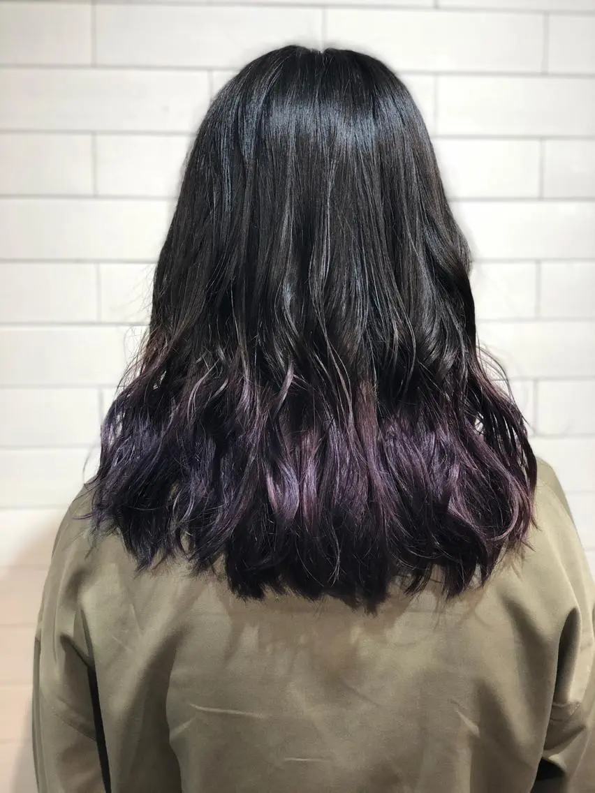 セミロング カラー 髪質改善⌇透明感 カラー⌇川上葵のヘアスタイル