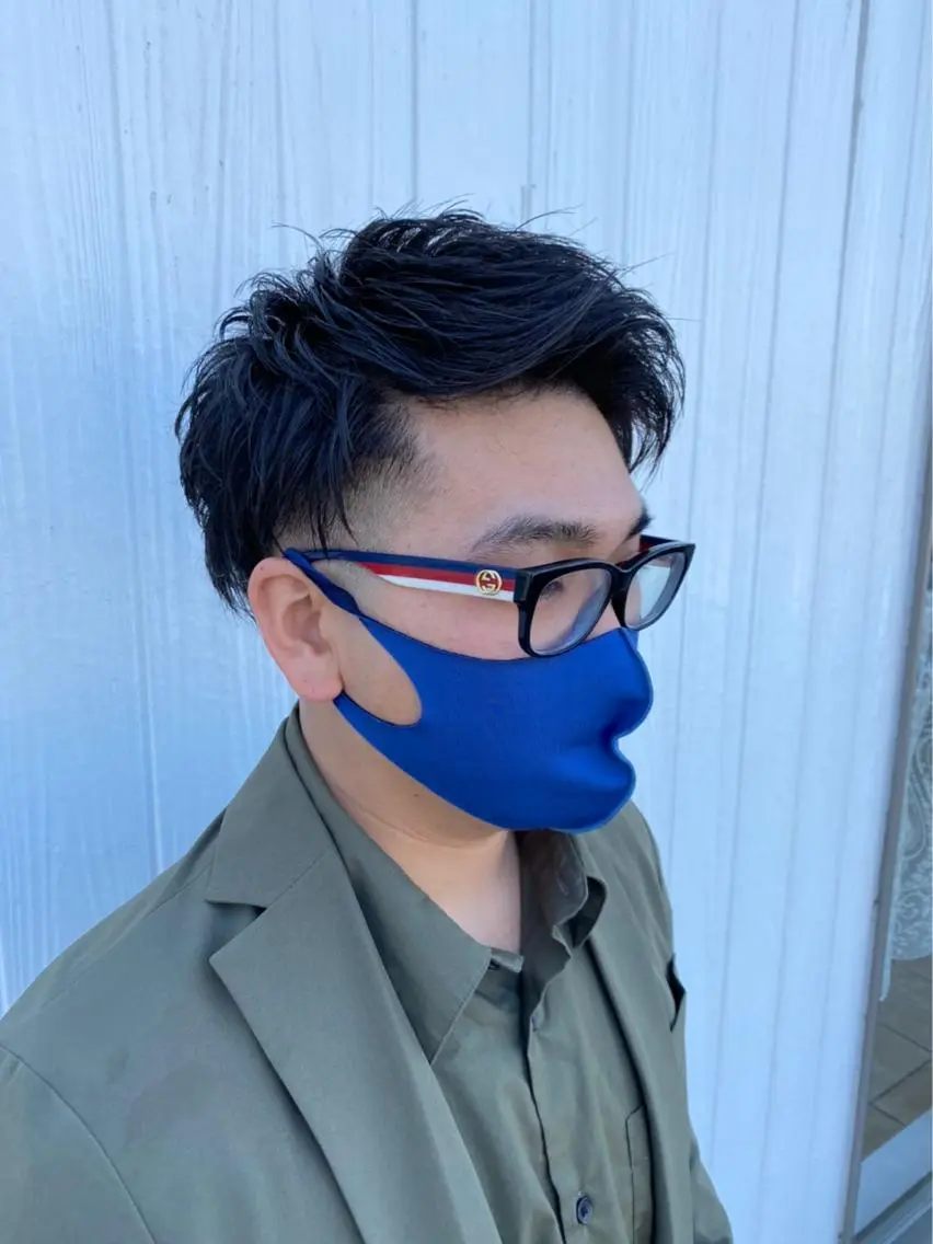 メンズ フェードカット スキンフェード 石川 信英のヘアスタイル