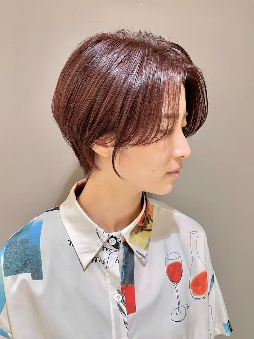 ショート ショートボブ ハンサムショート 丸みショート ボブ ショートヘア 荻窪/ショートヘア✨ ショートボブ長松大哉のヘアスタイル