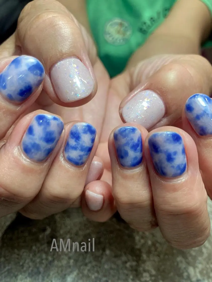 ネイル アートネイル グラデーション 持ち込み ワンカラーネイル ハンドネイル Am:nail 柏 SUE（スゥ）のネイルデザイン