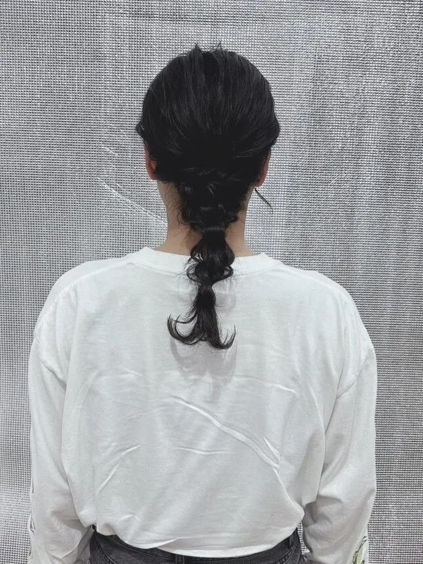ロング カラー ヘアアレンジ シールエクステ バレイヤージュ ブリーチ ケアブリーチ ダブルカラー LIP 大阪本店 エクステ MISAのヘアスタイル