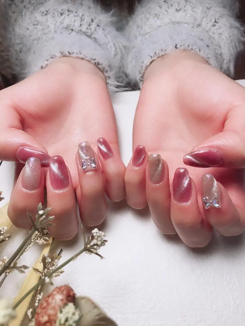 ネイル キラキラネイル マグネットネイル 🍭Kiara Nail🍭のネイルデザイン