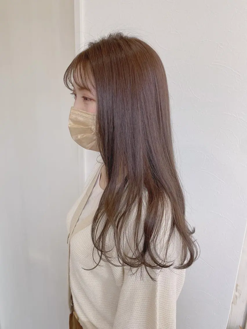 ロング ヘアカラー トリートメント キノシタ マユのヘアスタイル