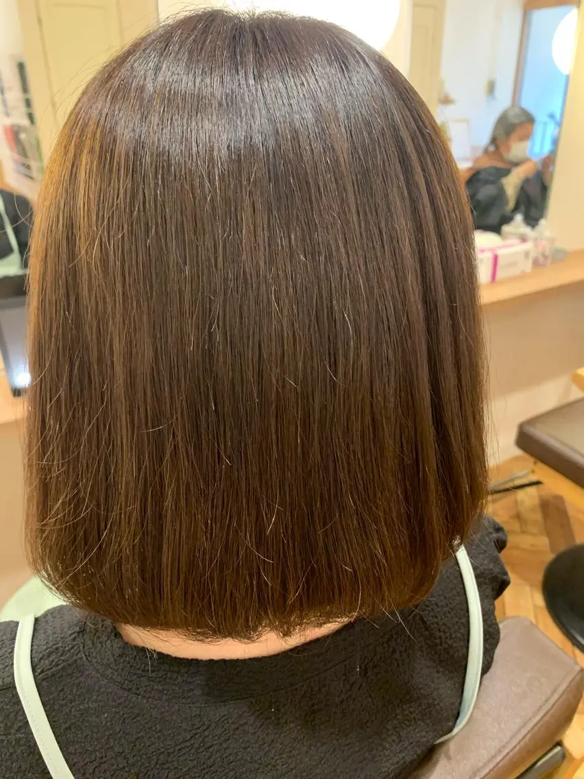 ショート 縮毛矯正 u n aのヘアスタイル