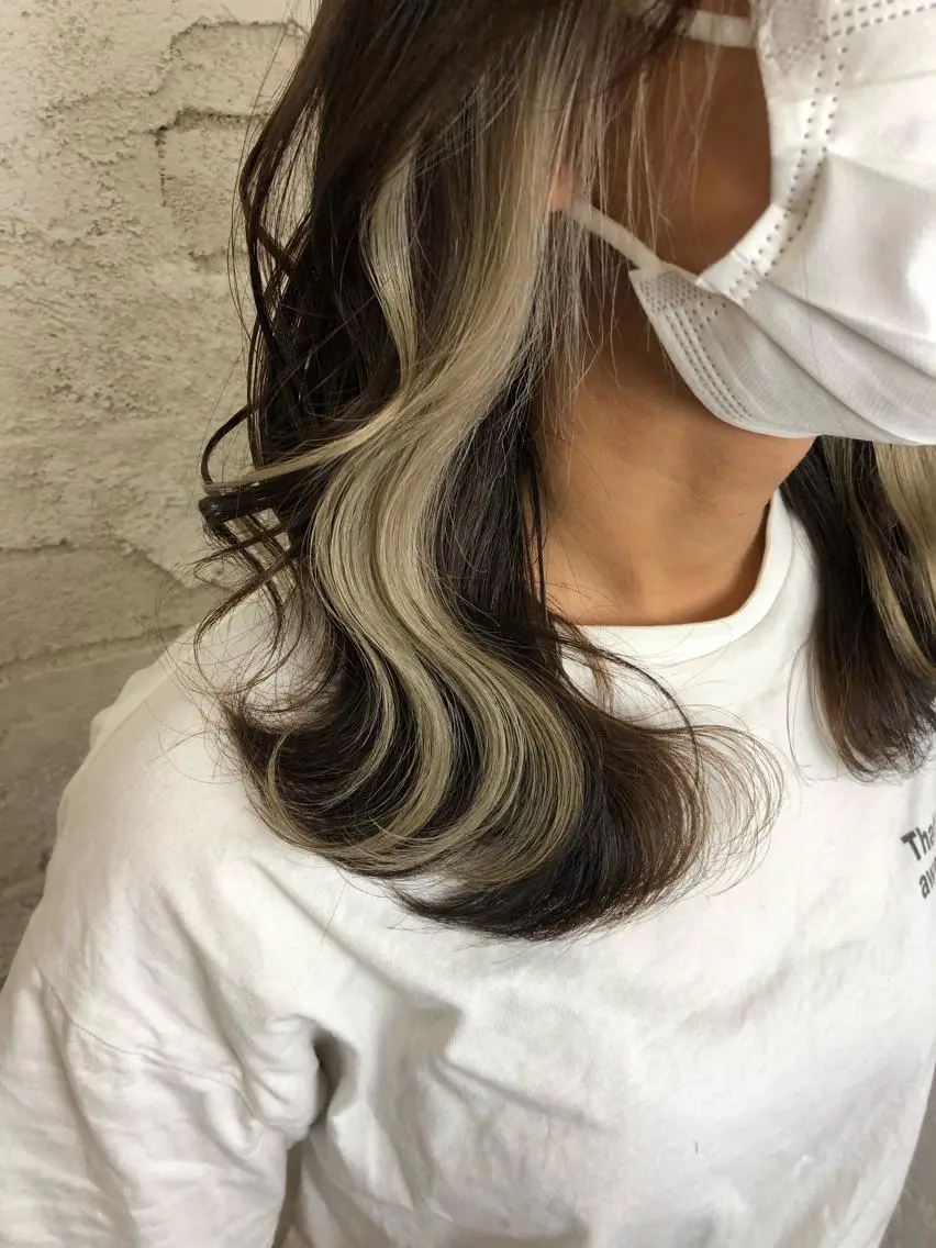 ミディアム カラー カット ヘアカラー トリートメント ヘッドスパ ヘアセット ️韓国ヘア/レイヤー カットYūka❤️のヘアスタイル