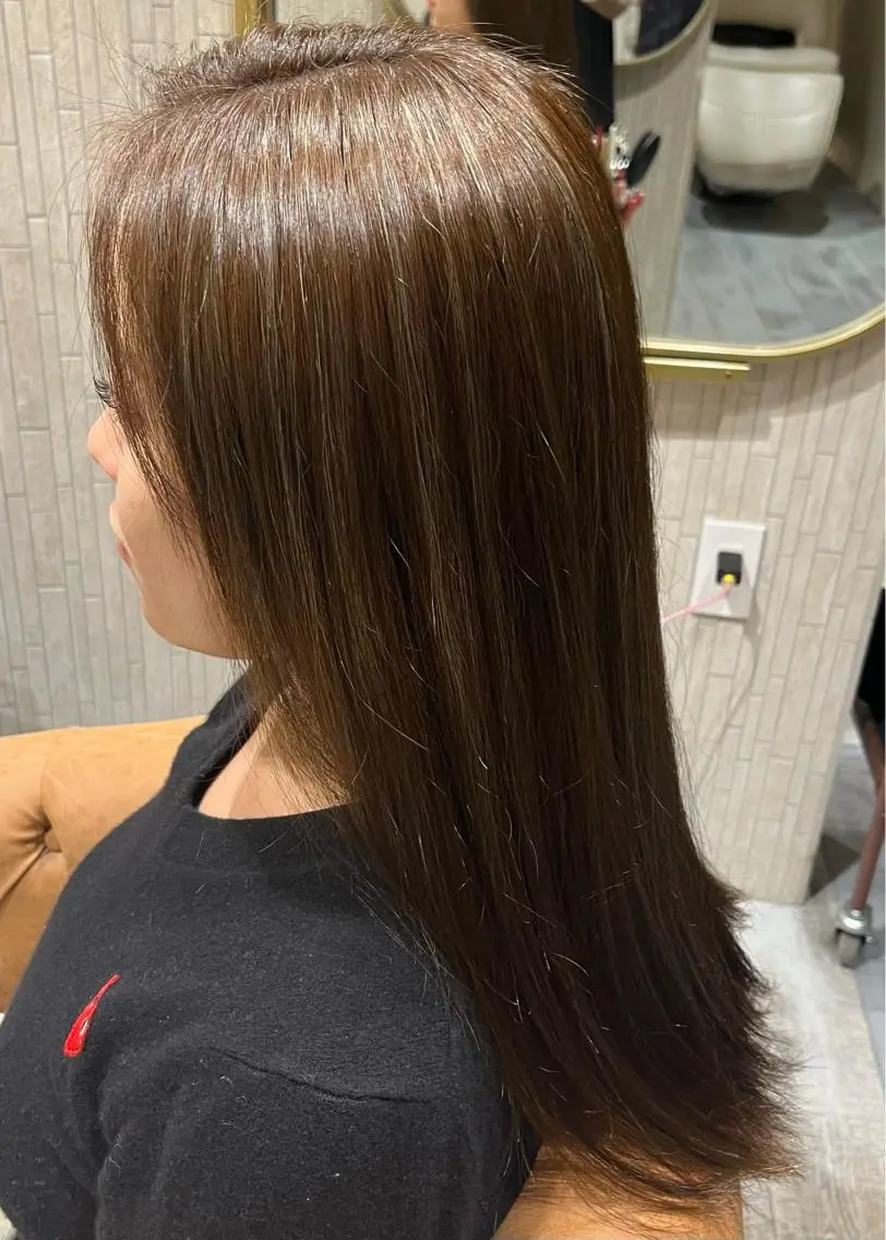 カラー ハイライトカラー Uo/透明感カラー /髪質改善のヘアスタイル