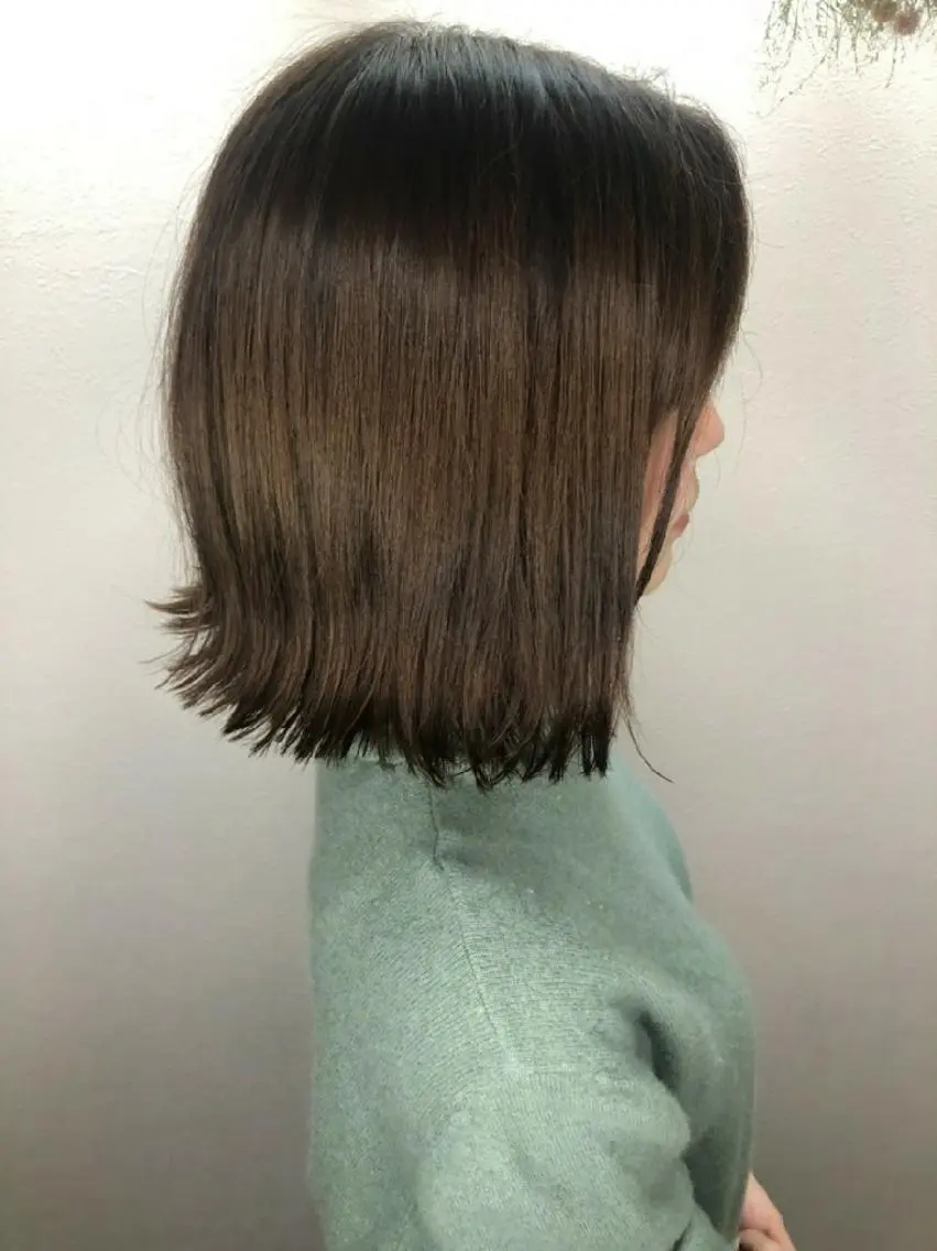 ミディアム カラー 外ハネヘア Stirmaison RYUSEIのヘアスタイル