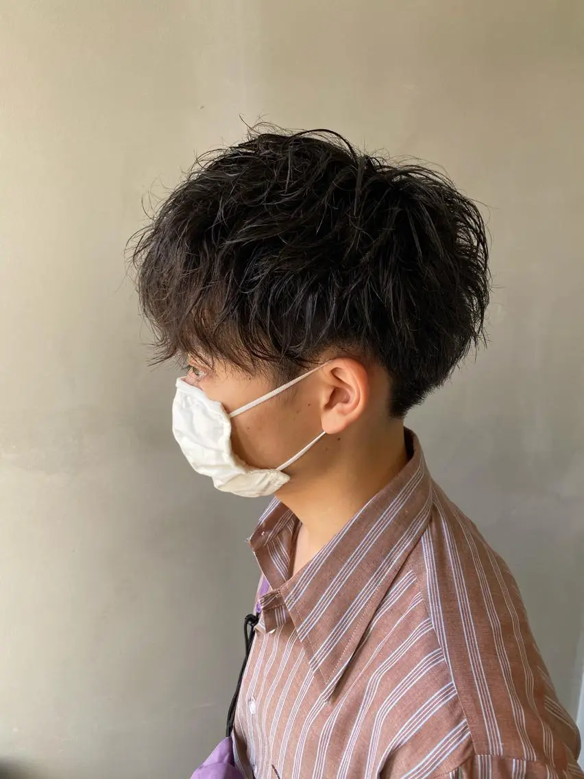 ショート パーマ メンズ メンズパーマ カット パーマ 寳泉 章弘のヘアスタイル