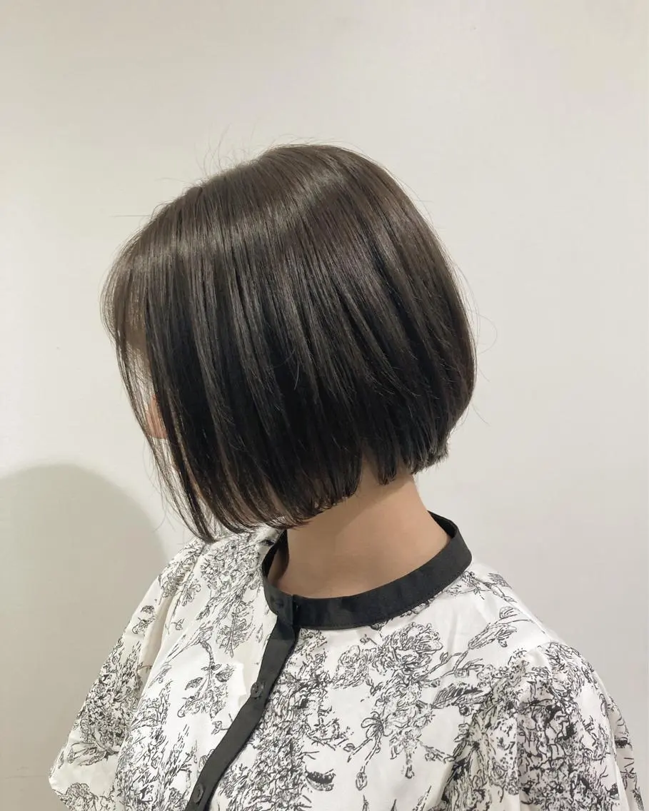 ショート カラー 透明感カラー 板橋 島村美咲のヘアスタイル